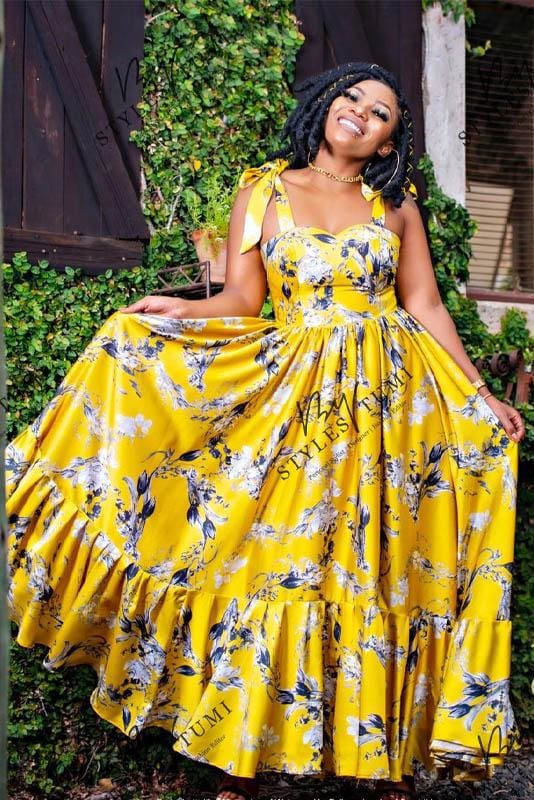 Yellow Mellow Floral Maxi – Styles By Tumi